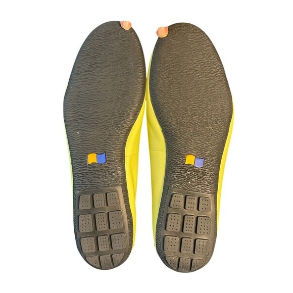 Cloud Walkers Lime Green Newport Leather comfort slip on shoes size 10 wide - Picture 10 of 12